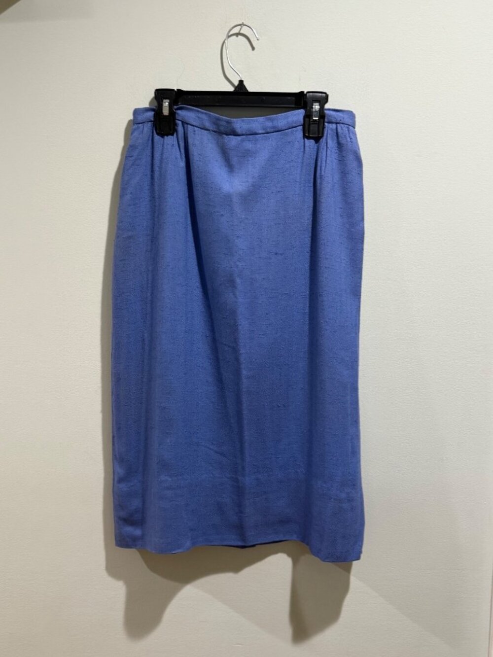 Vintage 1960s Adele Martin Susan Thomas Blue Rayon Pencil Skirt XXS/00